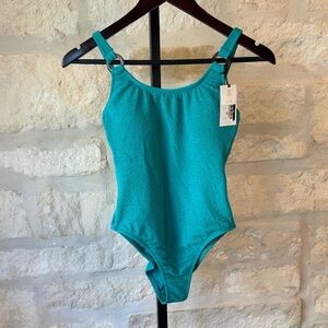 Shade & Shore Teal Textured Swimsuit